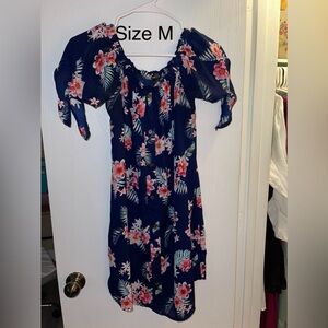 Floral Off-Shoulder Dress - Size M